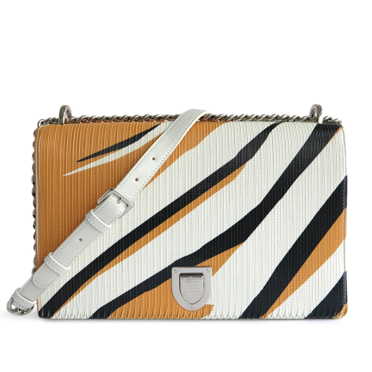 Large Diorama Bag in Mustard Yellow Calfskin