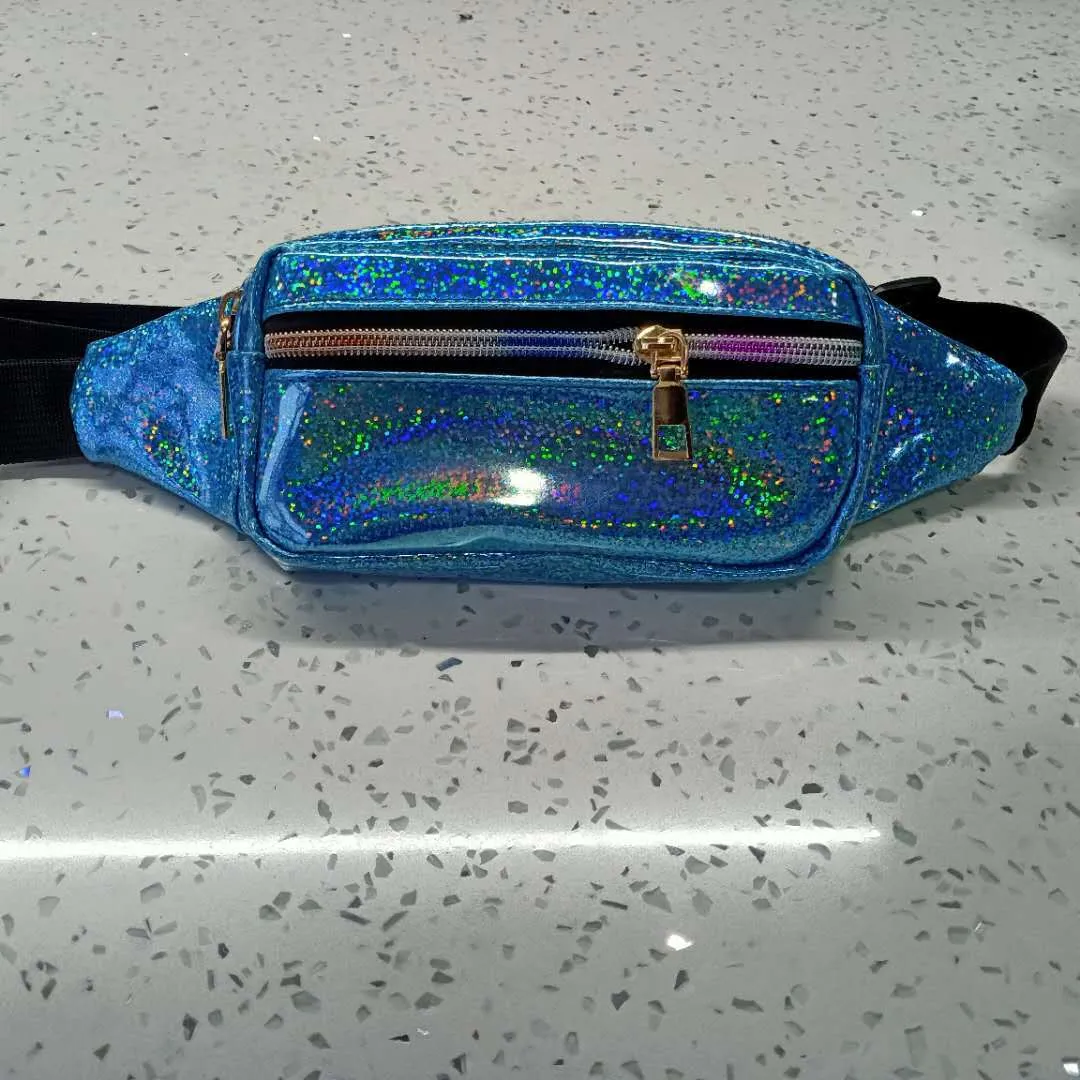 Laser Glossy Mobile Storage Fashion Running Bags