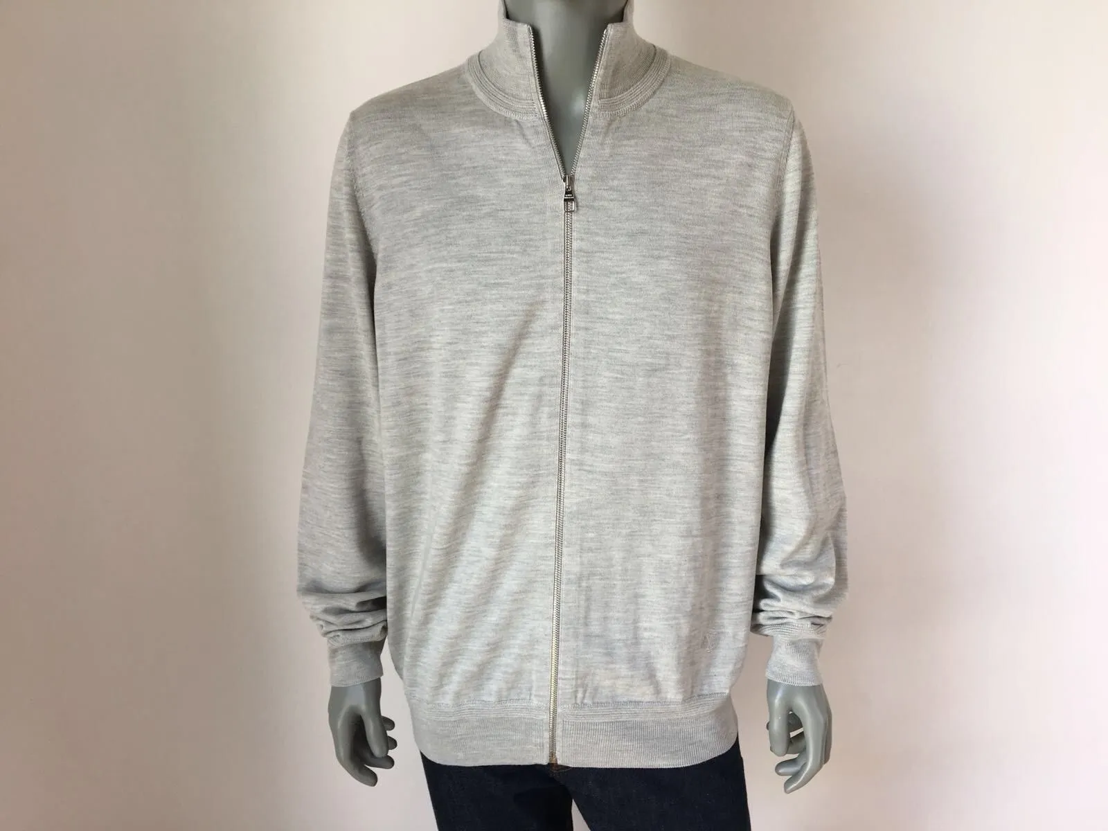 Leather Patch Cardigan