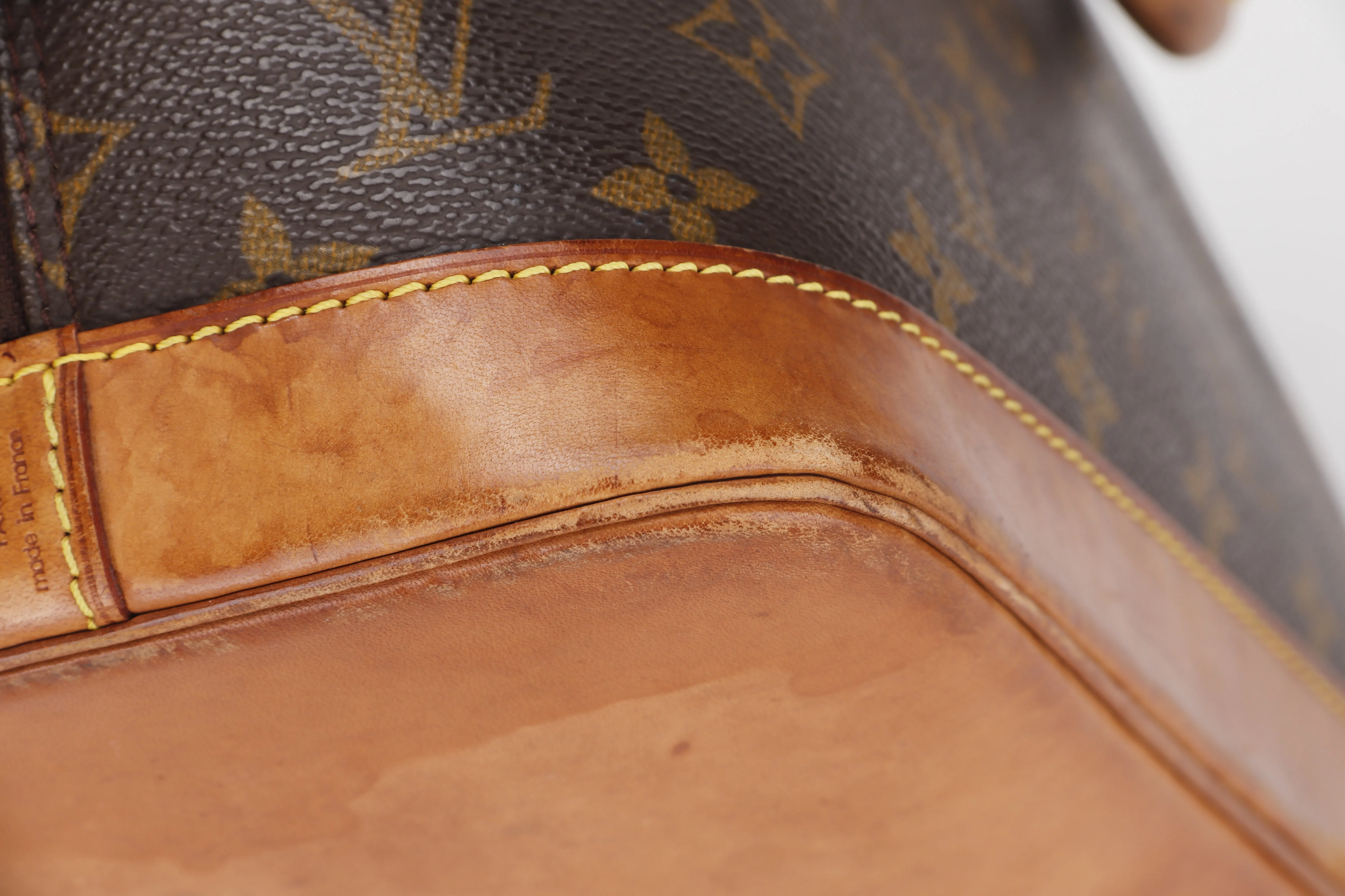 LOUIS VUITTON ALMA PM BROWN MONOGRAM CANVAS GOLD HARDWARE, NO STRAP & DUST COVER
