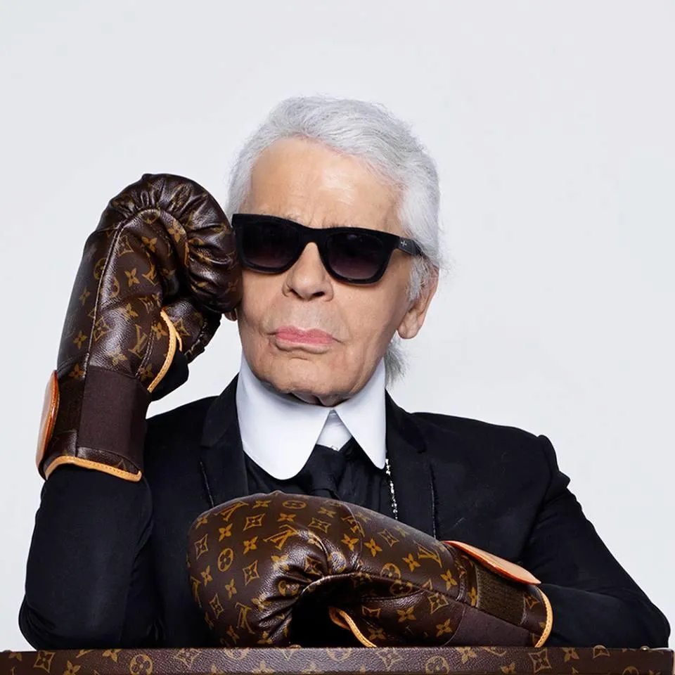 Louis Vuitton Karl Lagerfeld Ultra Rare Limited Monogram Boxing Glove Set 859629