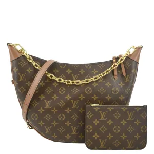 LOUIS VUITTON Loop Monogram Reverse Canvas Shoulder Bag Brown