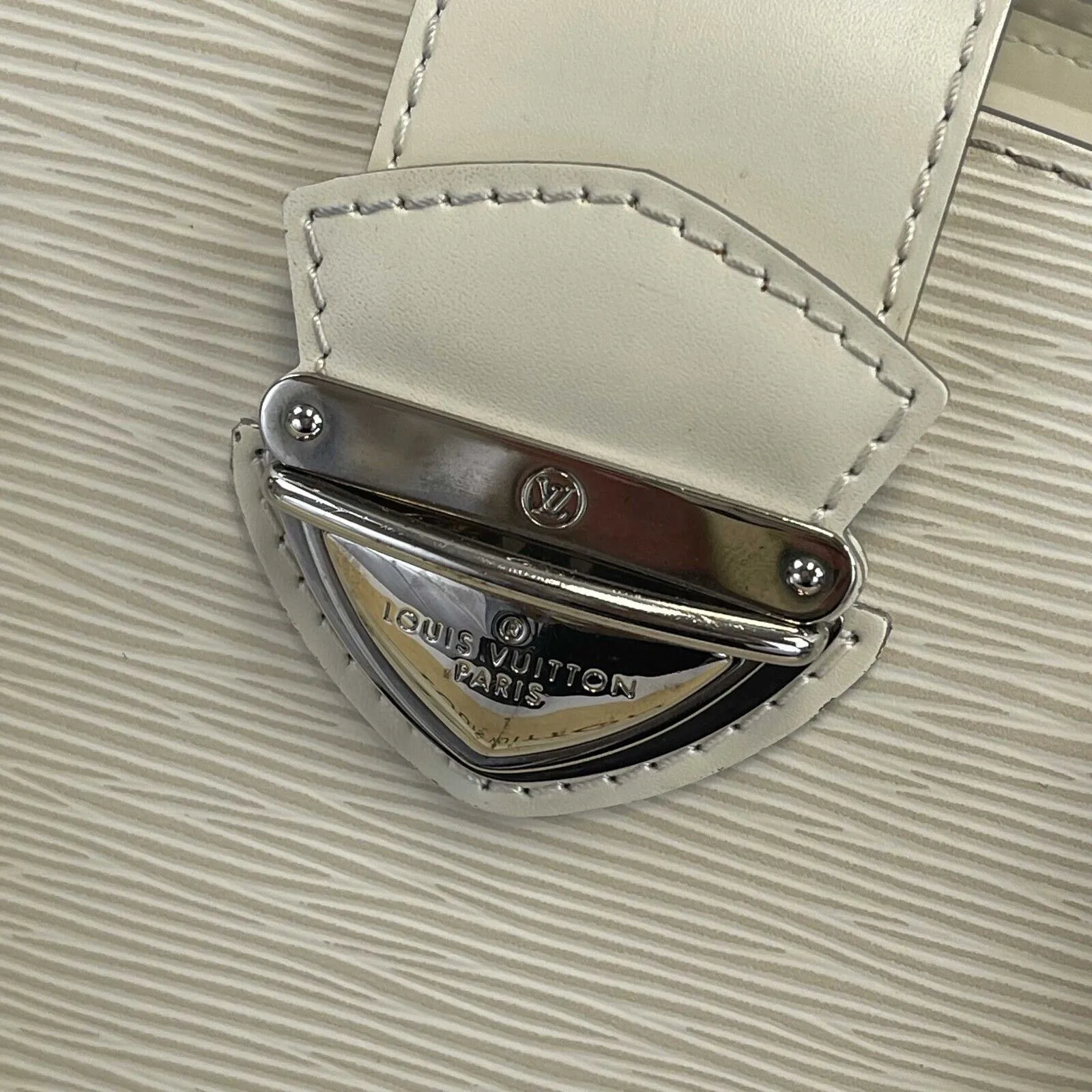 Louis Vuitton - LV - Excellent - Pont Neuf Epi Leather - White Top Handle Bag