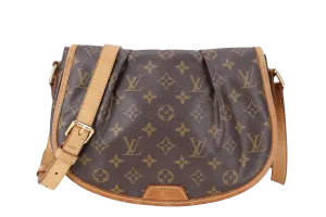 LOUIS VUITTON M40474 MENILMONTANT MONOGRAM CANVAS GOLD HARDWARE NO DUST COVER