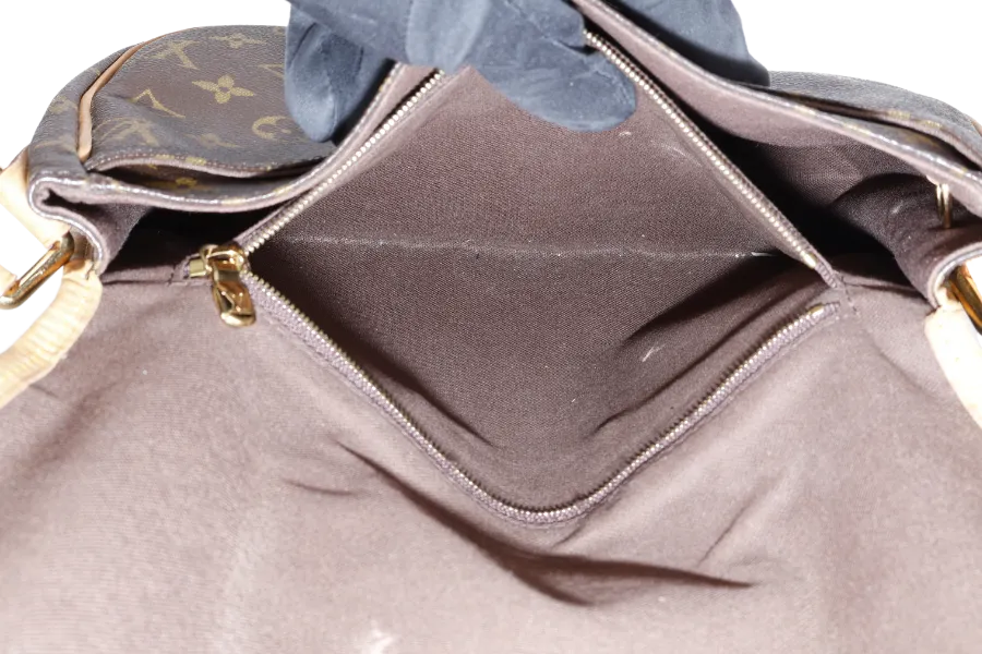 LOUIS VUITTON M40474 MENILMONTANT MONOGRAM CANVAS GOLD HARDWARE NO DUST COVER