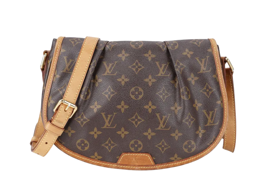 LOUIS VUITTON M40474 MENILMONTANT MONOGRAM CANVAS GOLD HARDWARE NO DUST COVER
