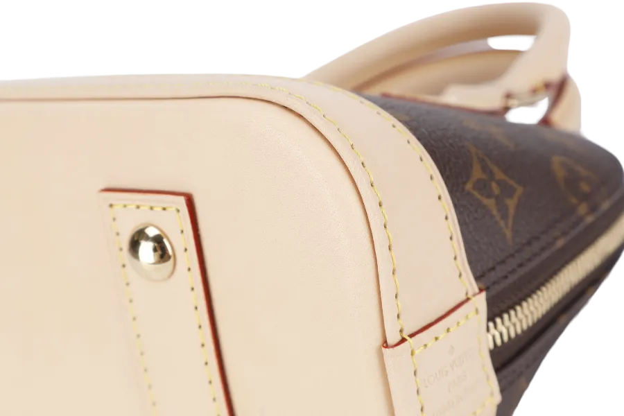 LOUIS VUITTON M46990 MONOGRAM ALMA BB WITH DUST COVER AND BOX