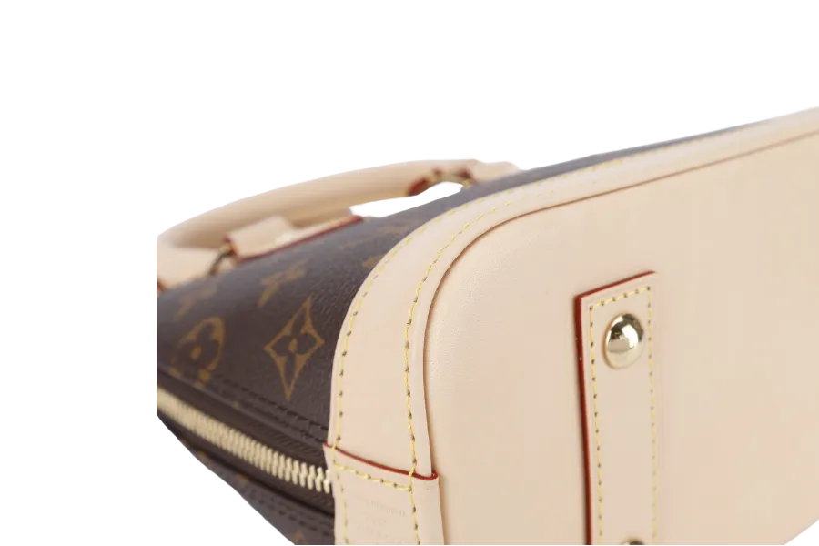 LOUIS VUITTON M46990 MONOGRAM ALMA BB WITH DUST COVER AND BOX