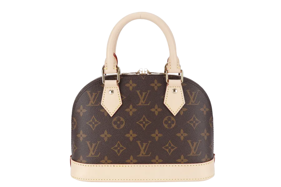 LOUIS VUITTON M46990 MONOGRAM ALMA BB WITH DUST COVER AND BOX