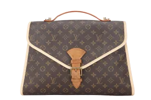 LOUIS VUITTON M51122 BEL AIR (SL0977) MONOGRAM CANVAS GOLD HARDWARE WITH STRAP & DUST COVER