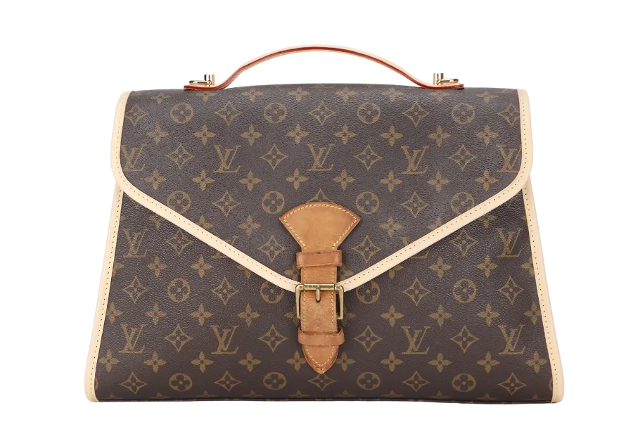 LOUIS VUITTON M51122 BEL AIR (SL0977) MONOGRAM CANVAS GOLD HARDWARE WITH STRAP & DUST COVER