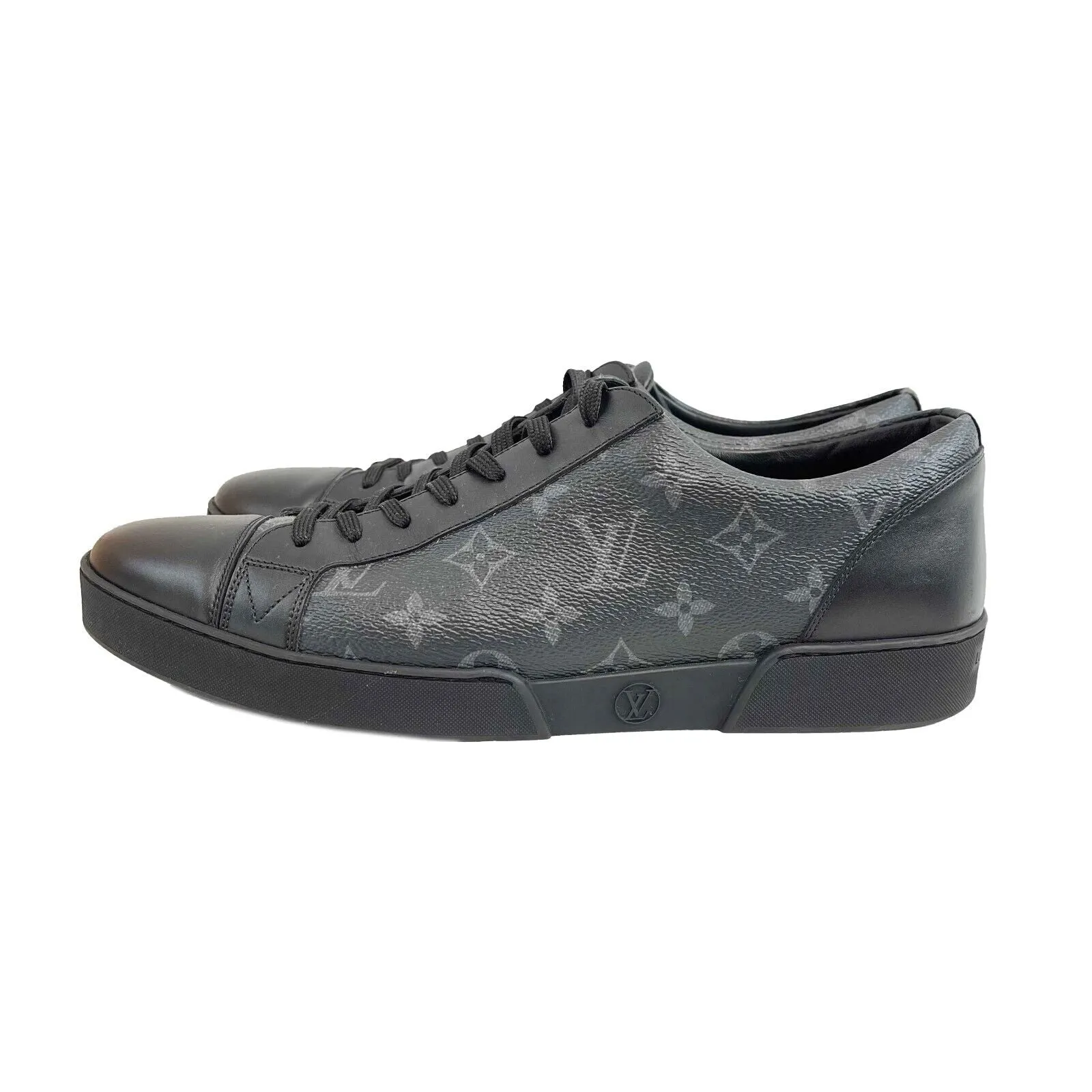 Louis Vuitton -Matchup Leather Low Trainers - Black / Gray - 10 - Shoes US 11