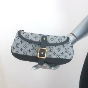 Louis Vuitton Mini Lin Anne Sophie Pochette Blue Canvas & Leather Clutch Bag