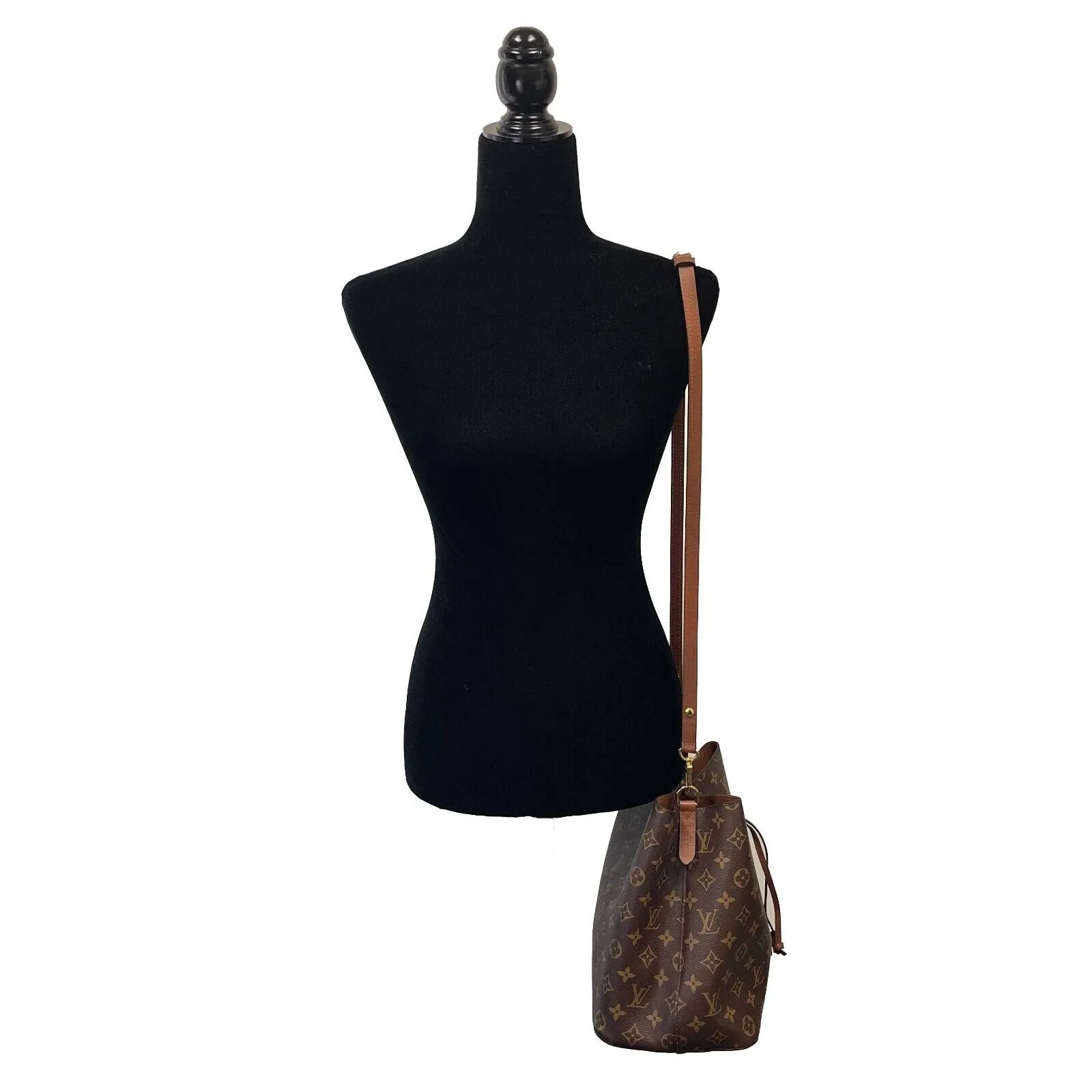 Louis Vuitton - Neonoe MM Monogram Brown Canvas Shoulder Bag FULL KIT