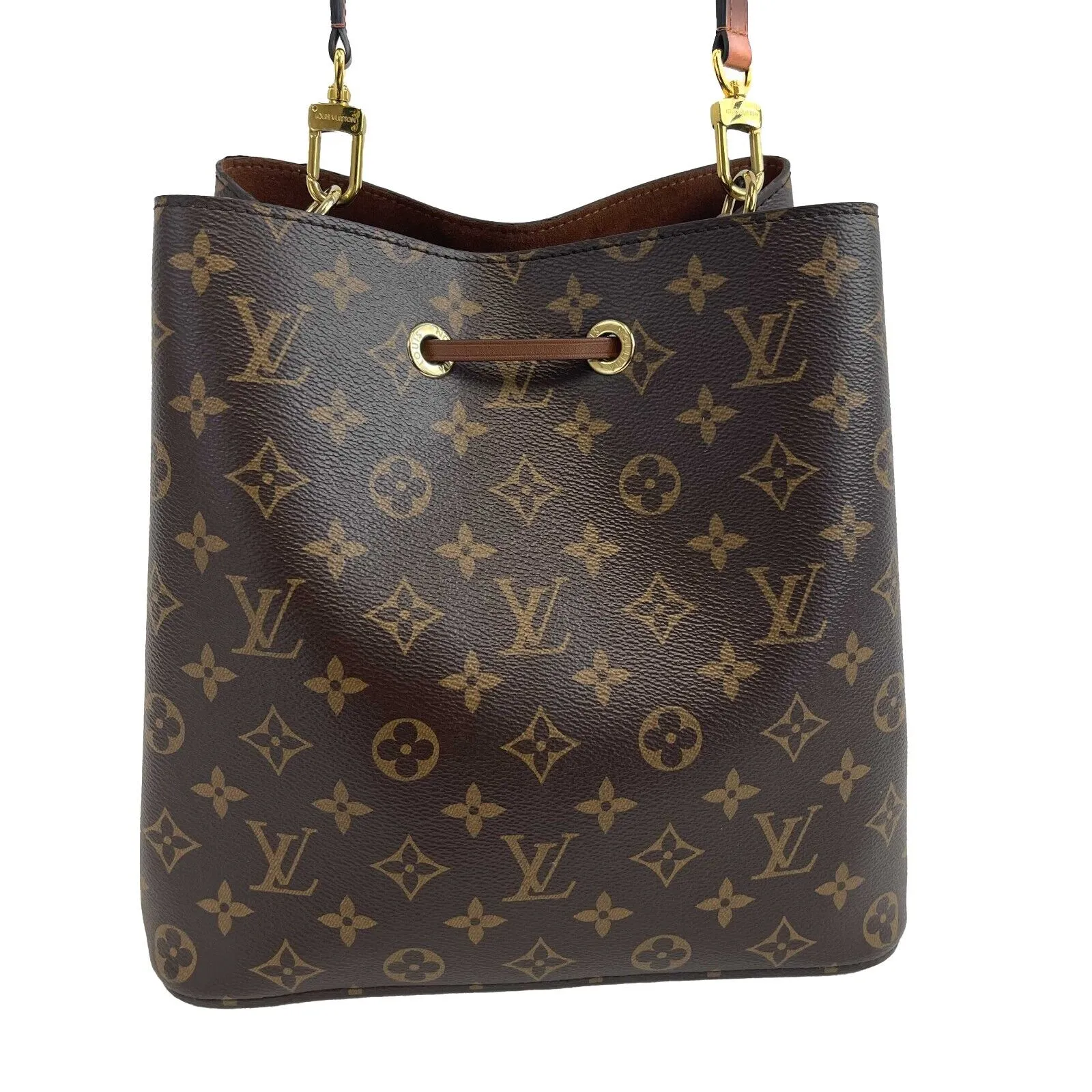 Louis Vuitton - Neonoe MM Monogram Brown Canvas Shoulder Bag FULL KIT