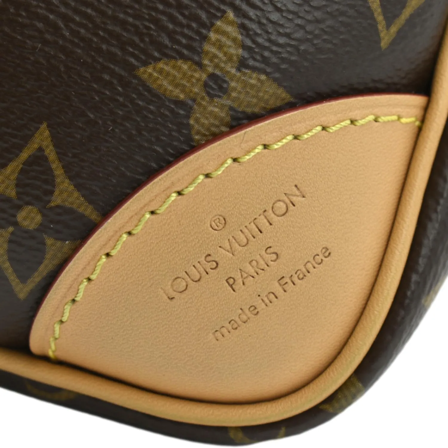 LOUIS VUITTON Odeon PM Monogram Canvas Crossbody Bag Natural