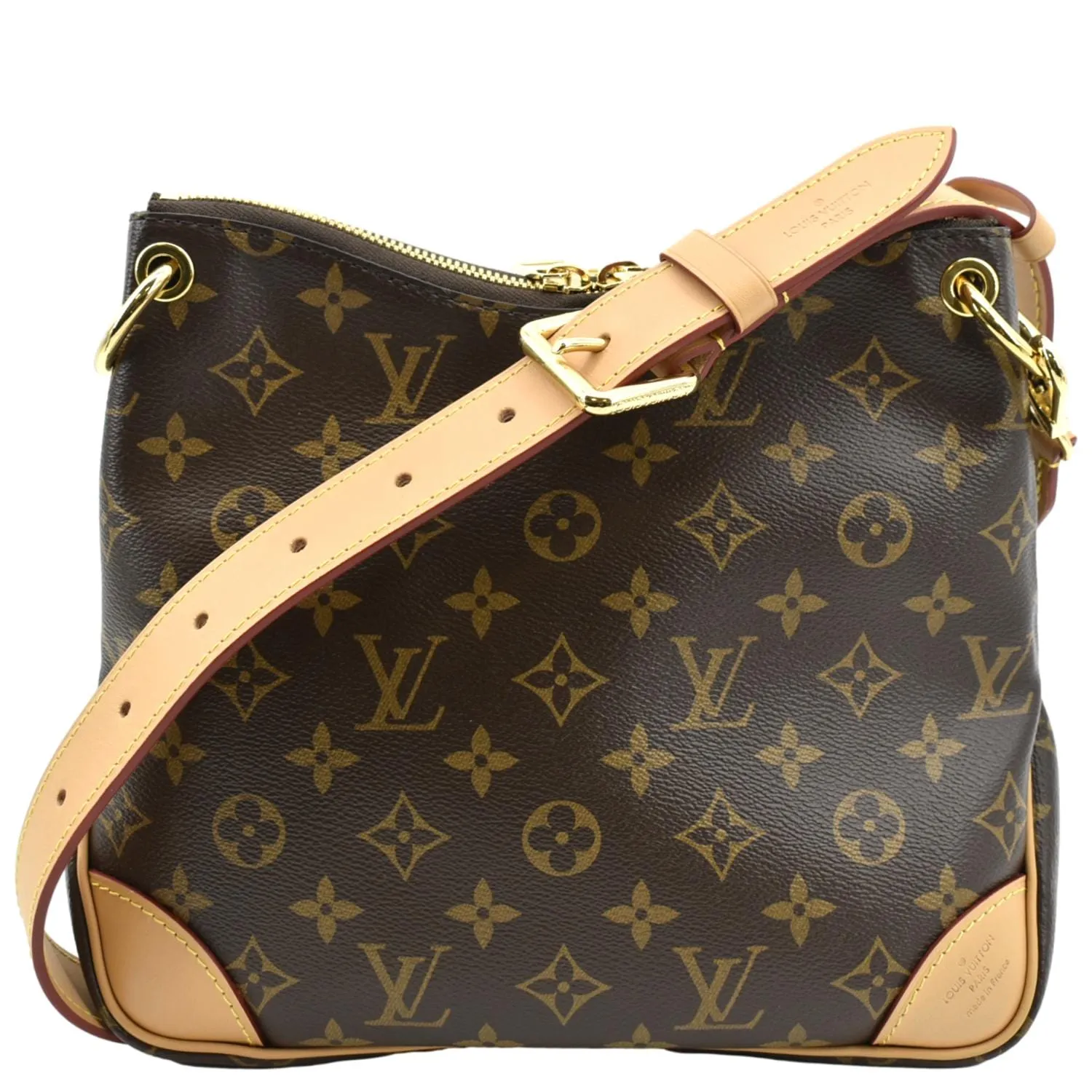 LOUIS VUITTON Odeon PM Monogram Canvas Crossbody Bag Natural