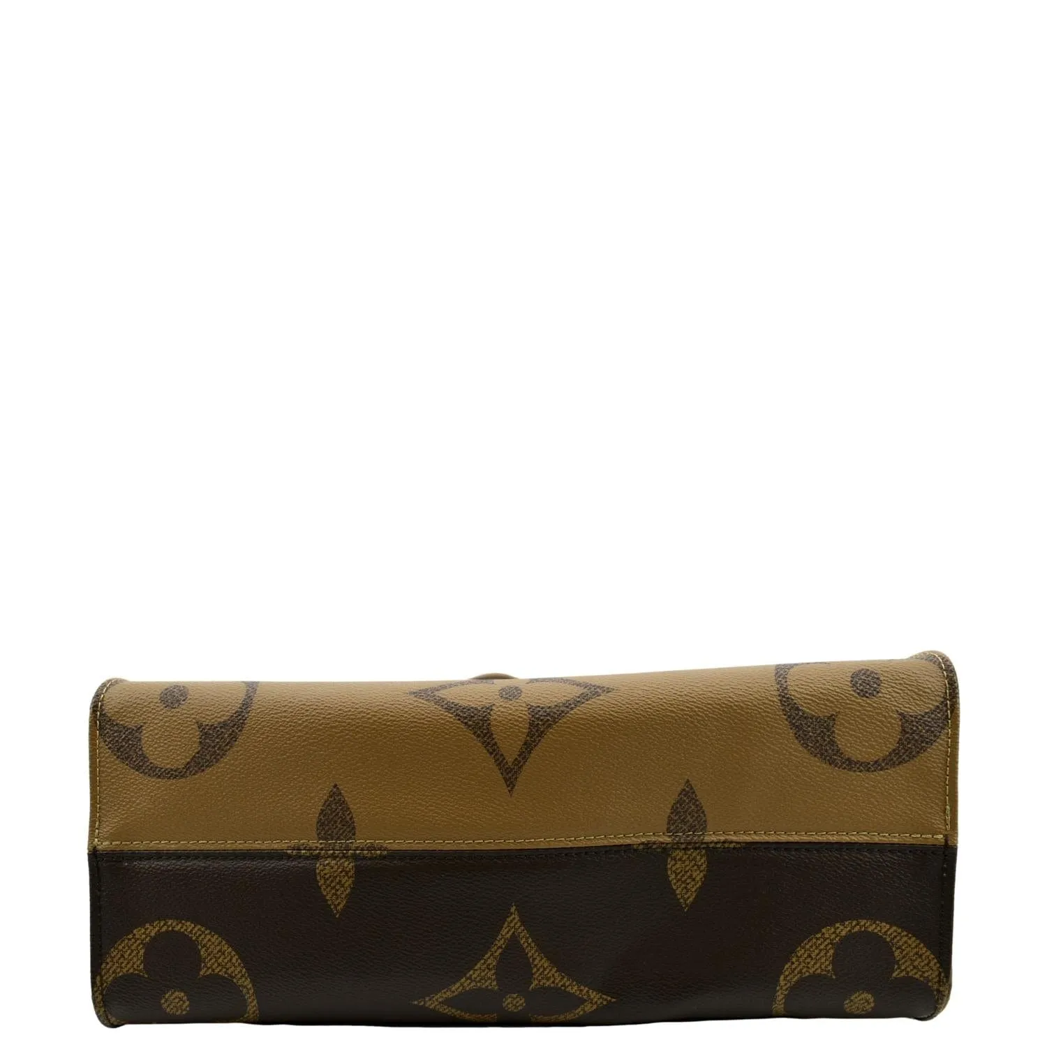 LOUIS VUITTON Onthego MM Giant Monogram Canvas Tote Shoulder Bag Brown