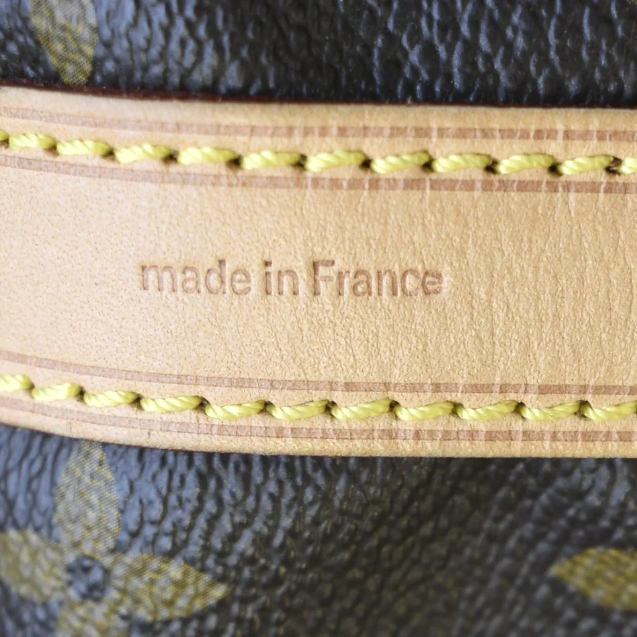 LOUIS VUITTON Petit Noe Monogram Canvas Shoulder Bag Brown