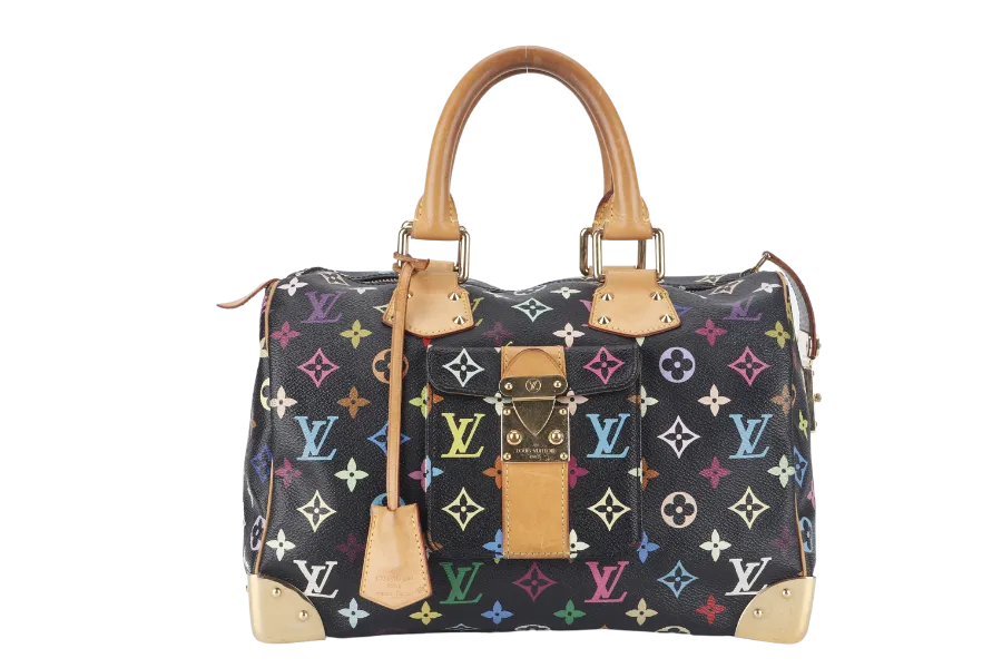 LOUIS VUITTON SPEEDY 30 (M92642) MULTICOLOR MONOGRAM CANVAS NO DUST COVER