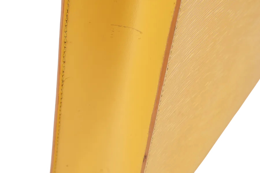 LOUIS VUITTON VINTAGE SAC PLAT(MI0916) MUSTARD YELLOW EPI LEATHER GOLD HARDWARE NO DUST COVER