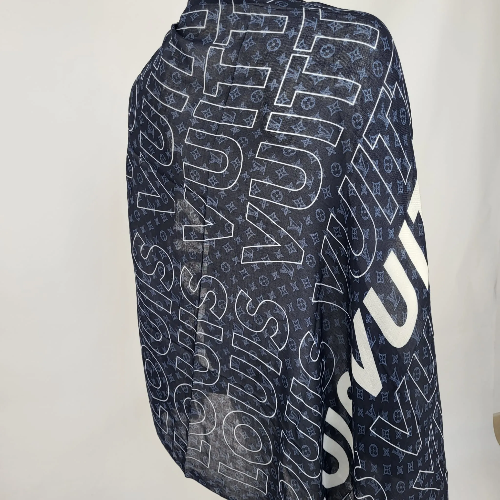 LV List Shawl Scarf