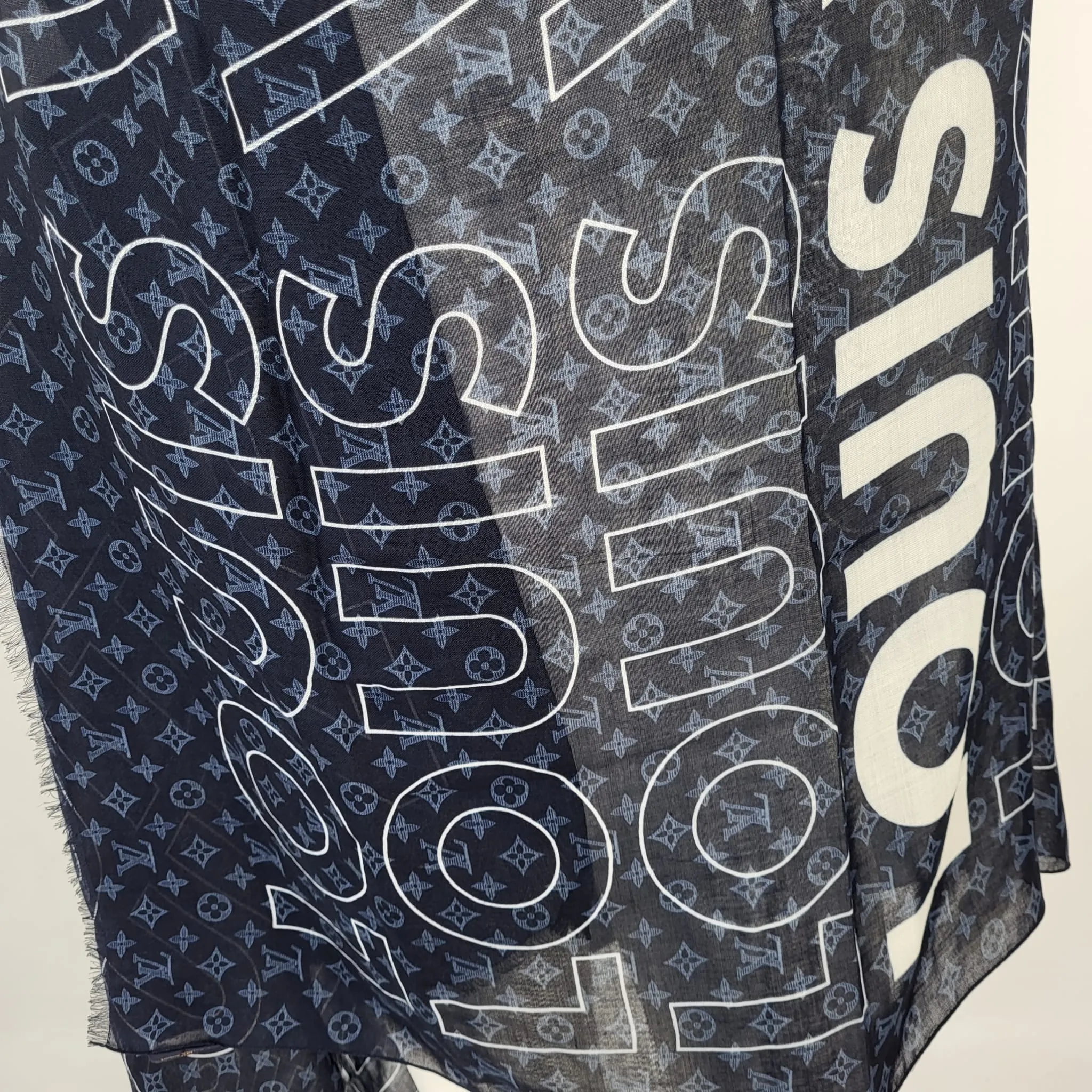 LV List Shawl Scarf