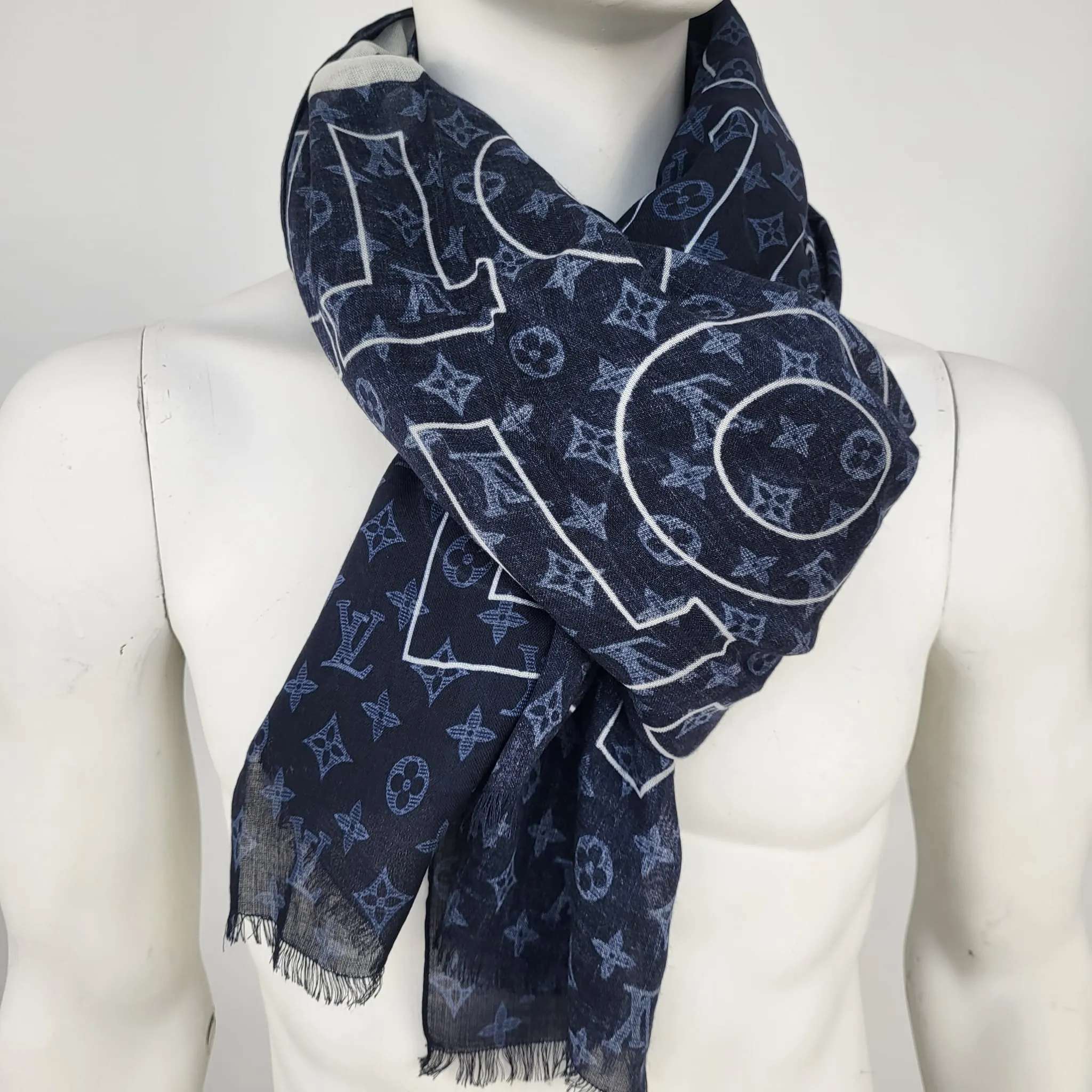 LV List Shawl Scarf