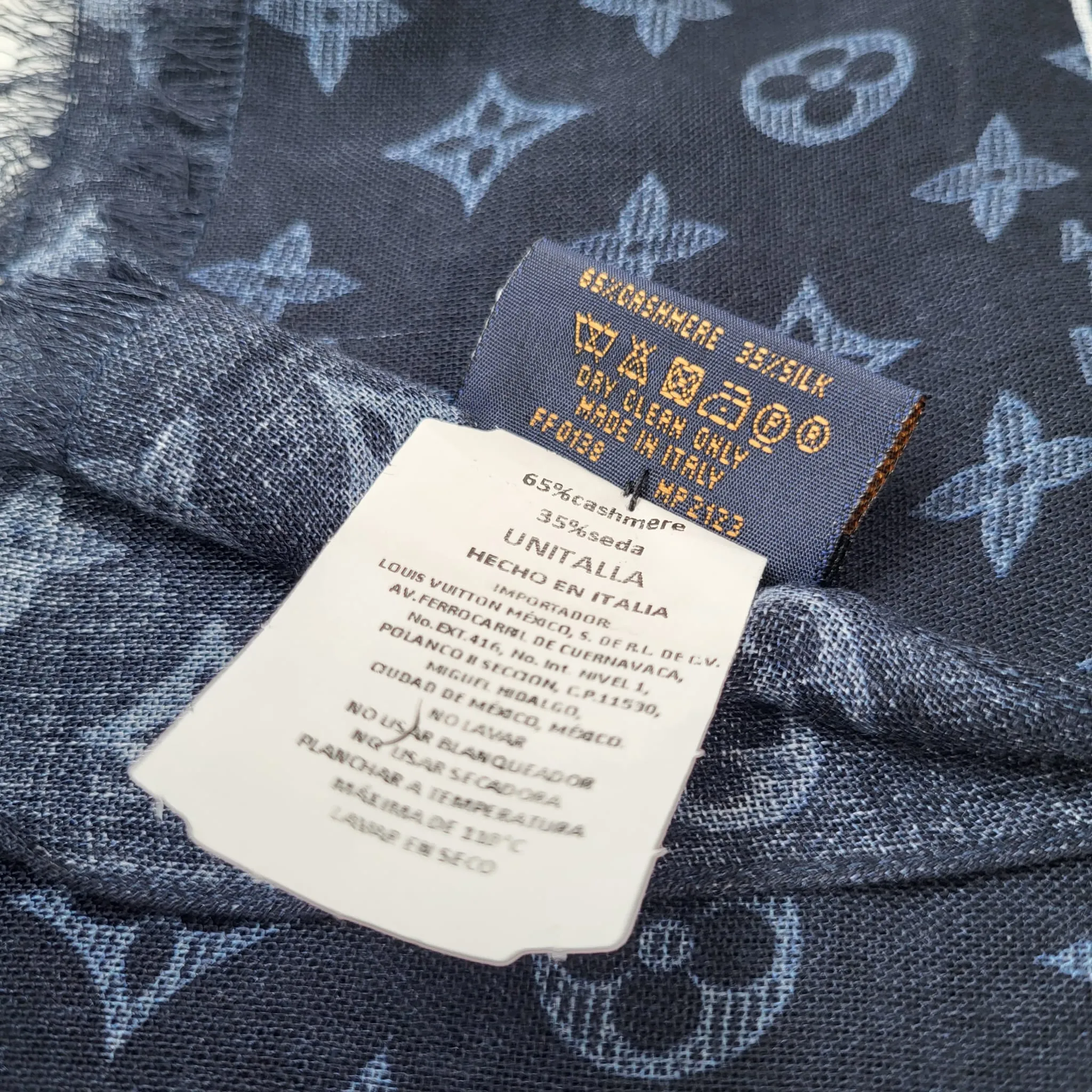 LV List Shawl Scarf