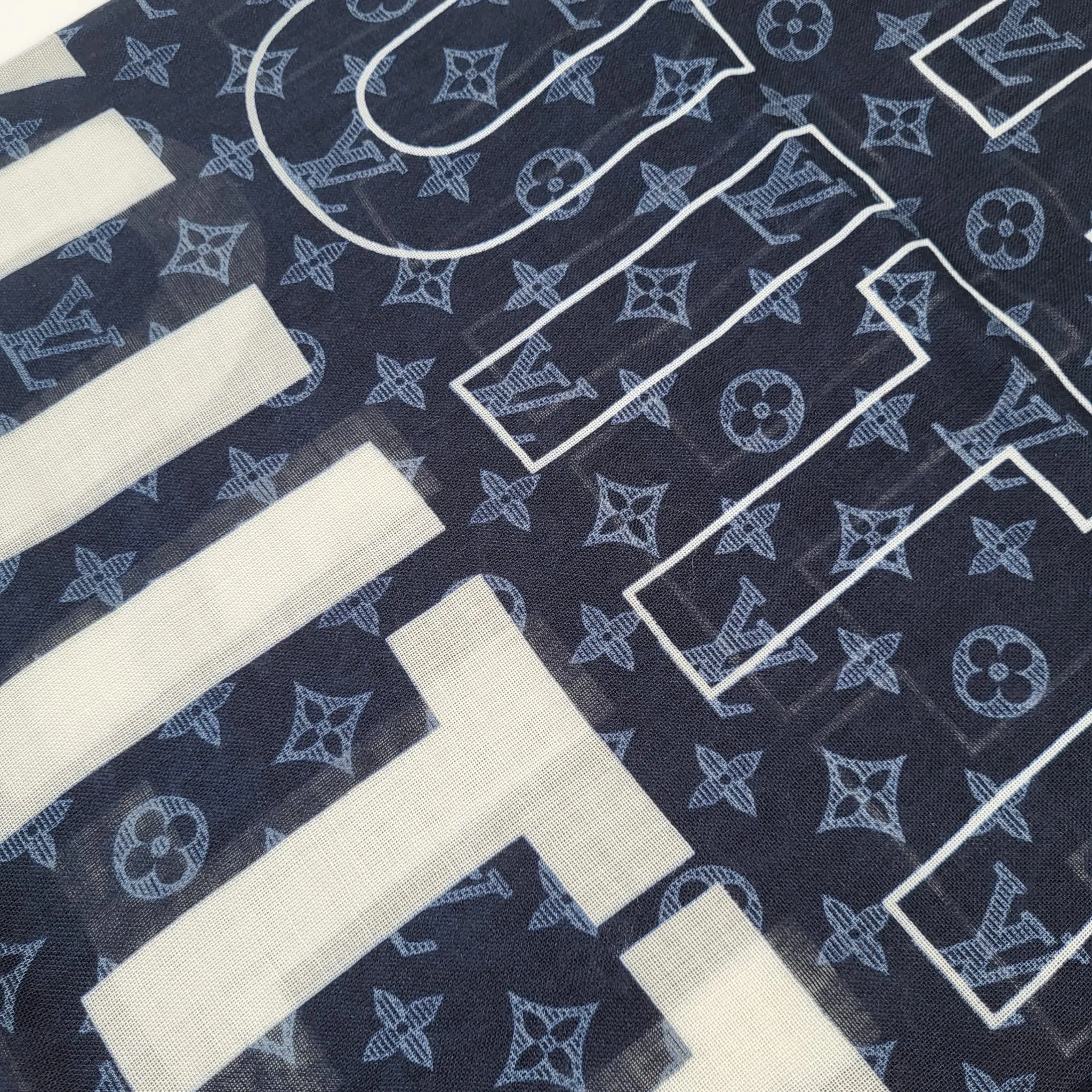 LV List Shawl Scarf