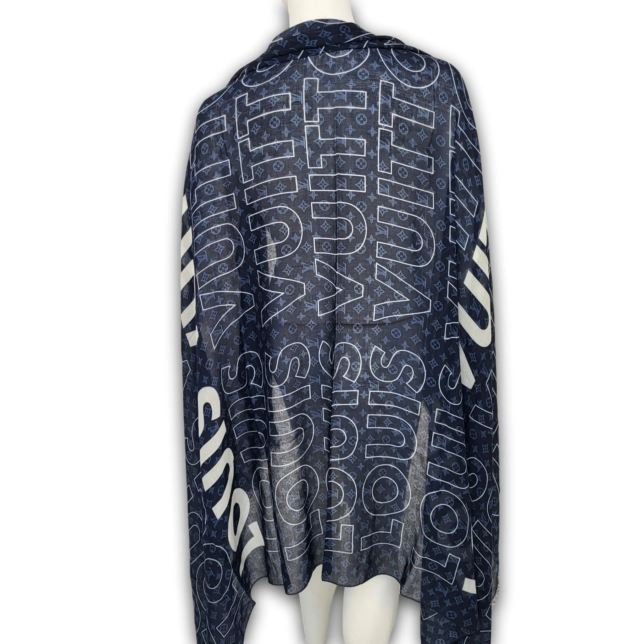 LV List Shawl Scarf