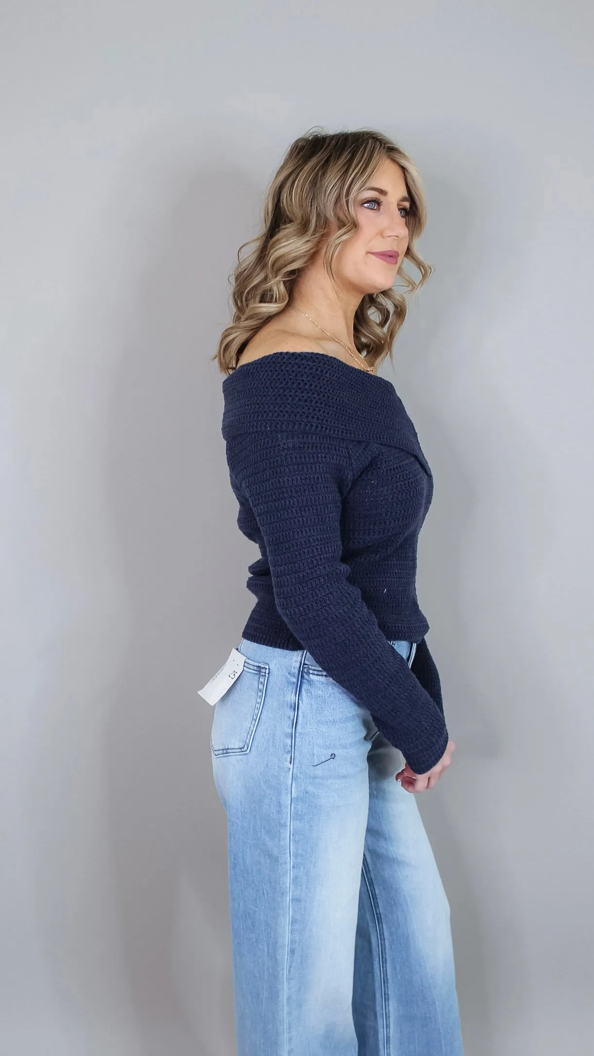 Lyndel Navy Sweater