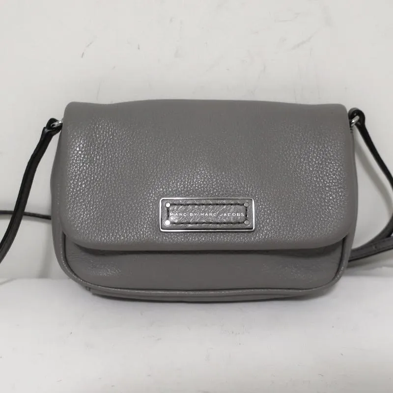 Marc by Marc Jacobs Too Hot To Handle Sofia Crossbody Bag Gray Leather