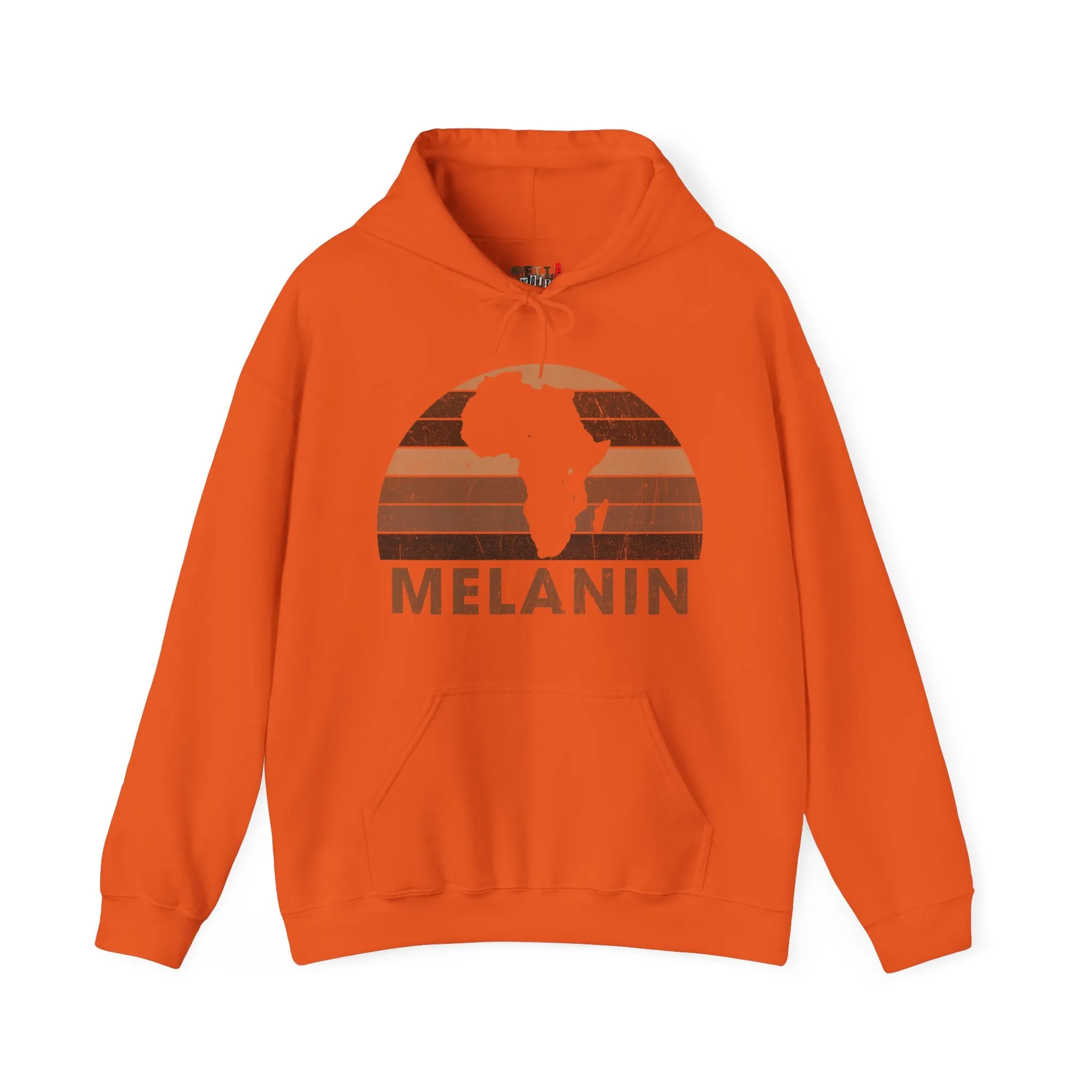 Melanin Half Circle Heavy Blend Unisex Hoodie