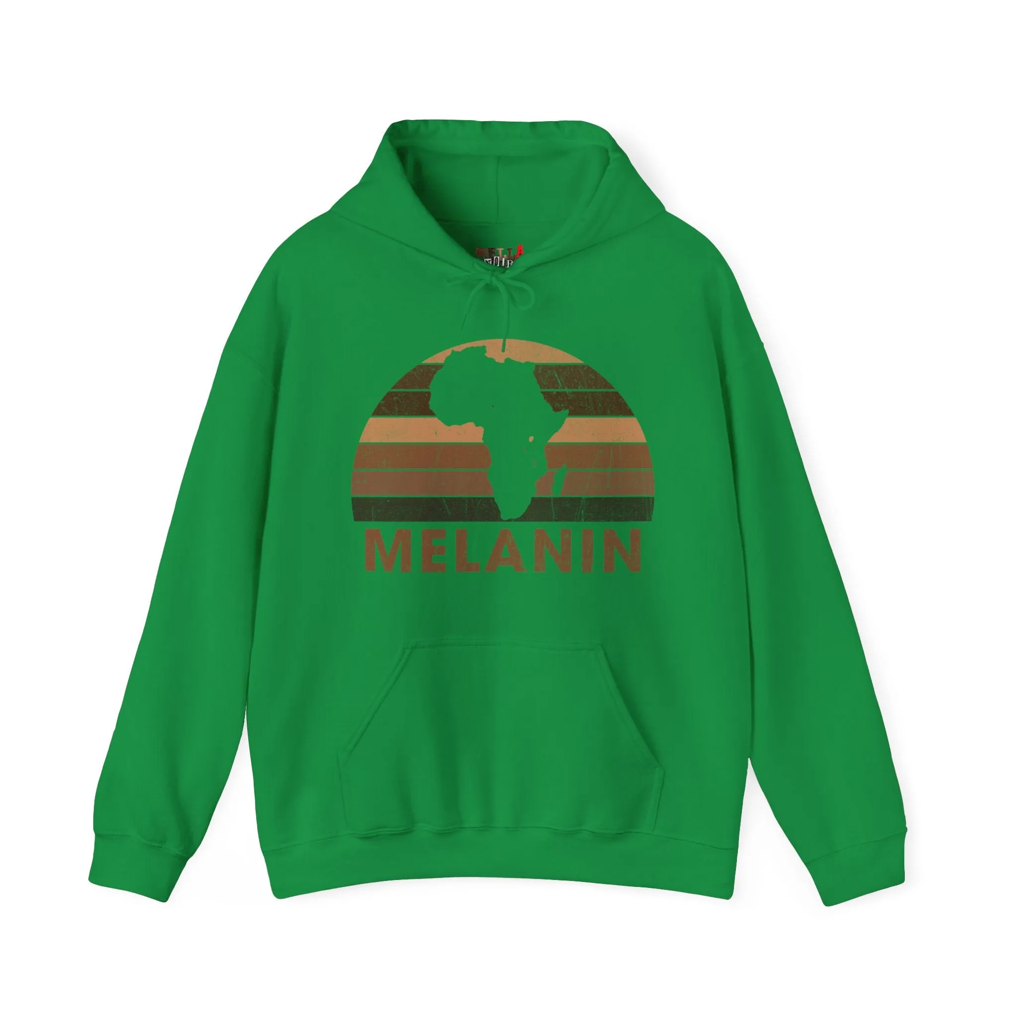 Melanin Half Circle Heavy Blend Unisex Hoodie