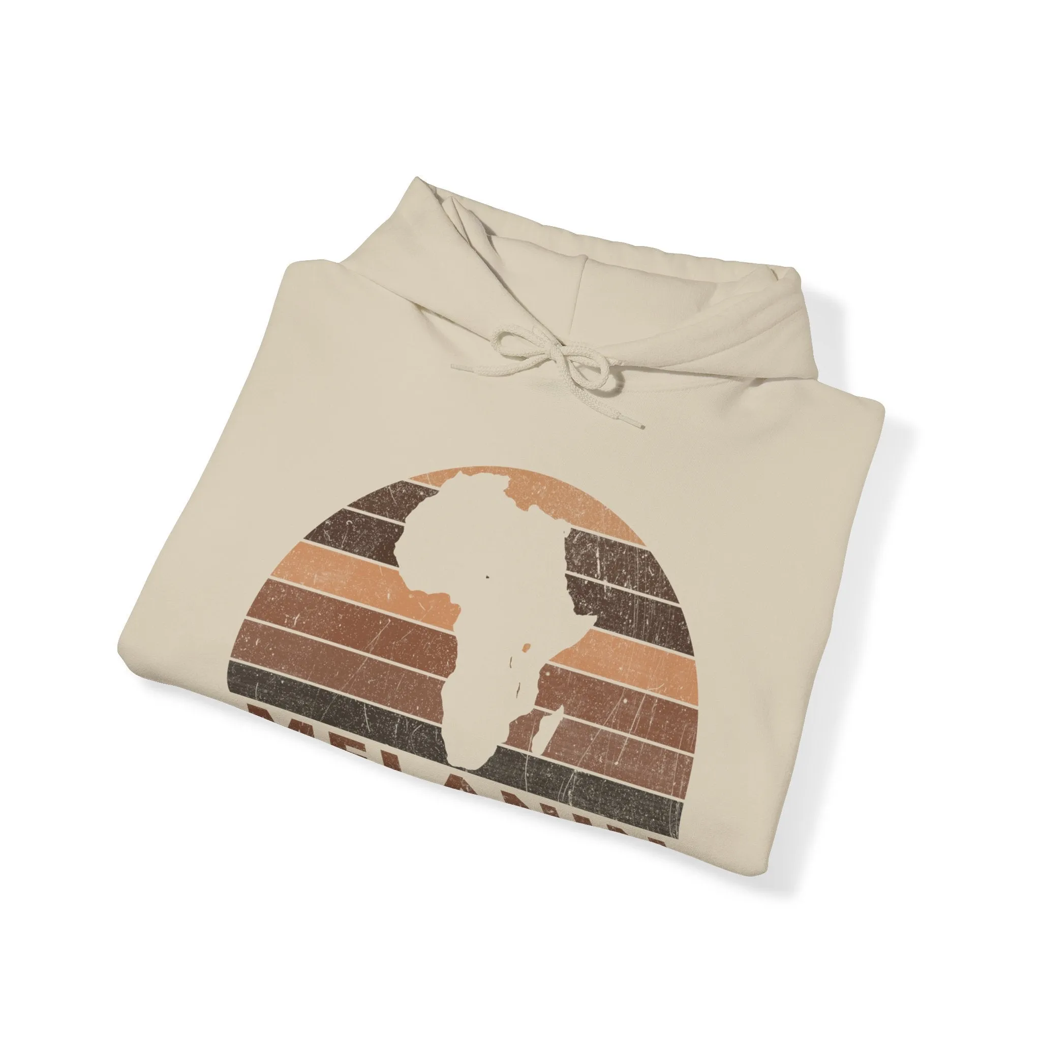 Melanin Half Circle Heavy Blend Unisex Hoodie