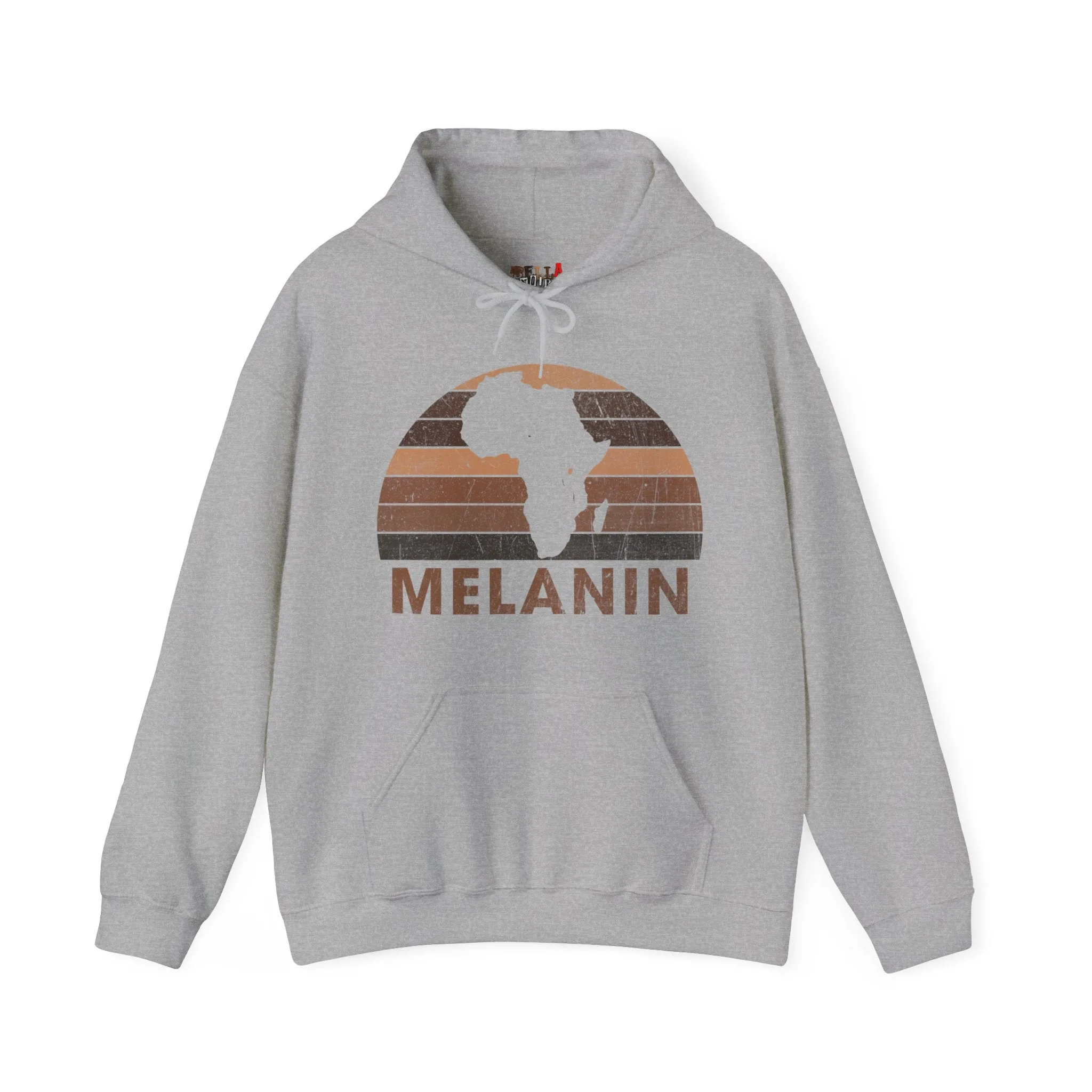 Melanin Half Circle Heavy Blend Unisex Hoodie