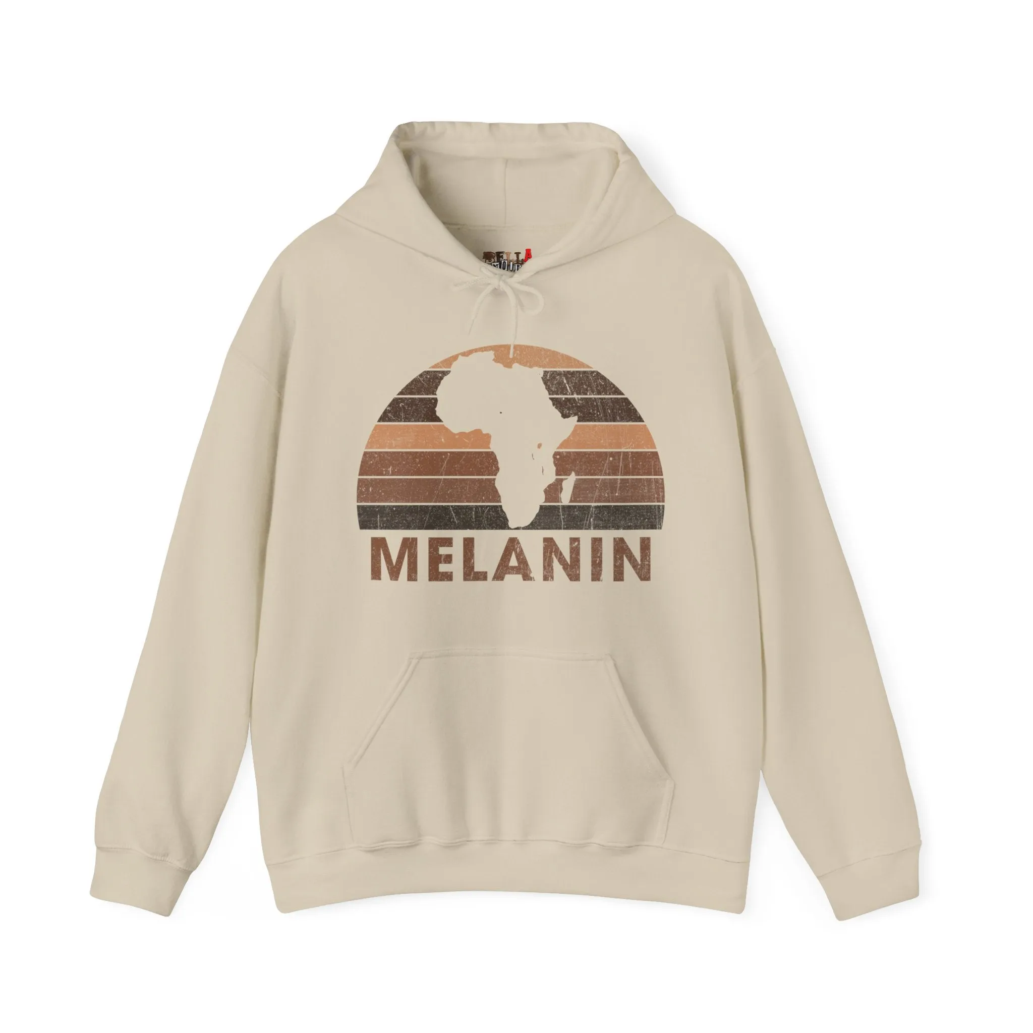 Melanin Half Circle Heavy Blend Unisex Hoodie