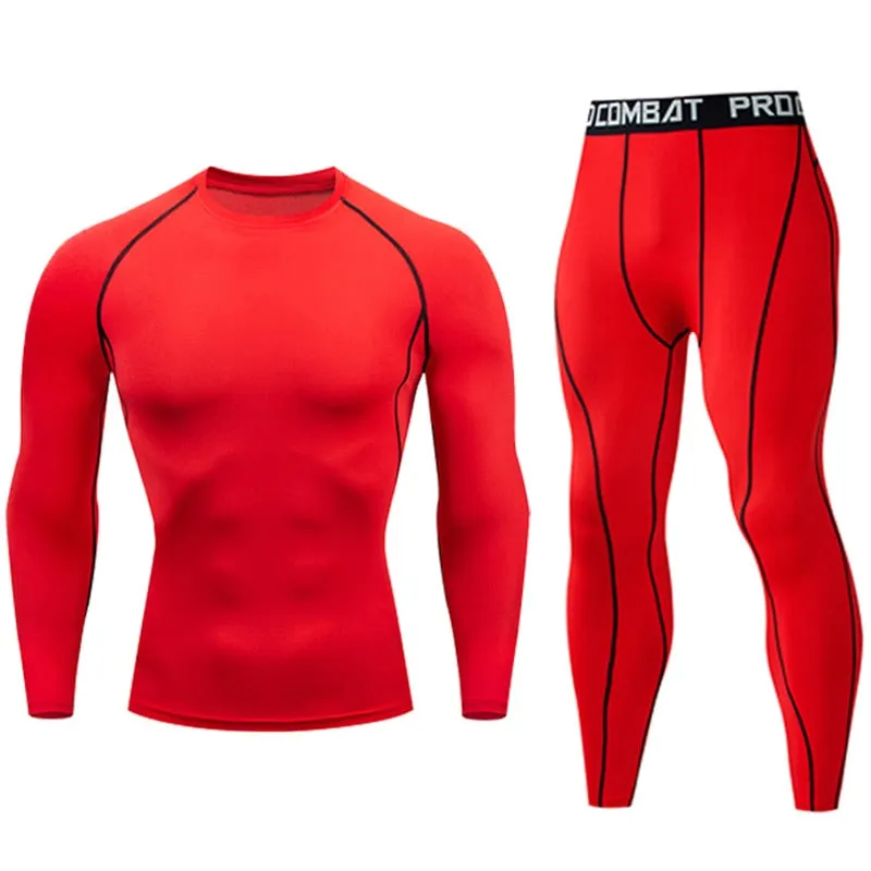 Men Skin Tights Sport Set