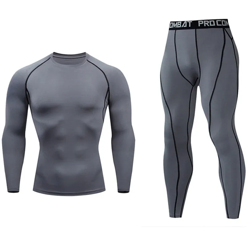 Men Skin Tights Sport Set