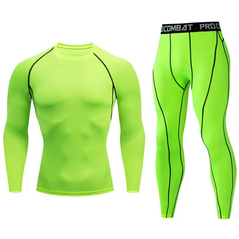 Men Skin Tights Sport Set