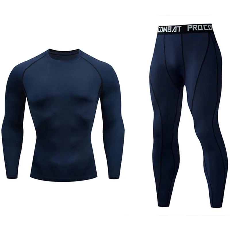 Men Skin Tights Sport Set