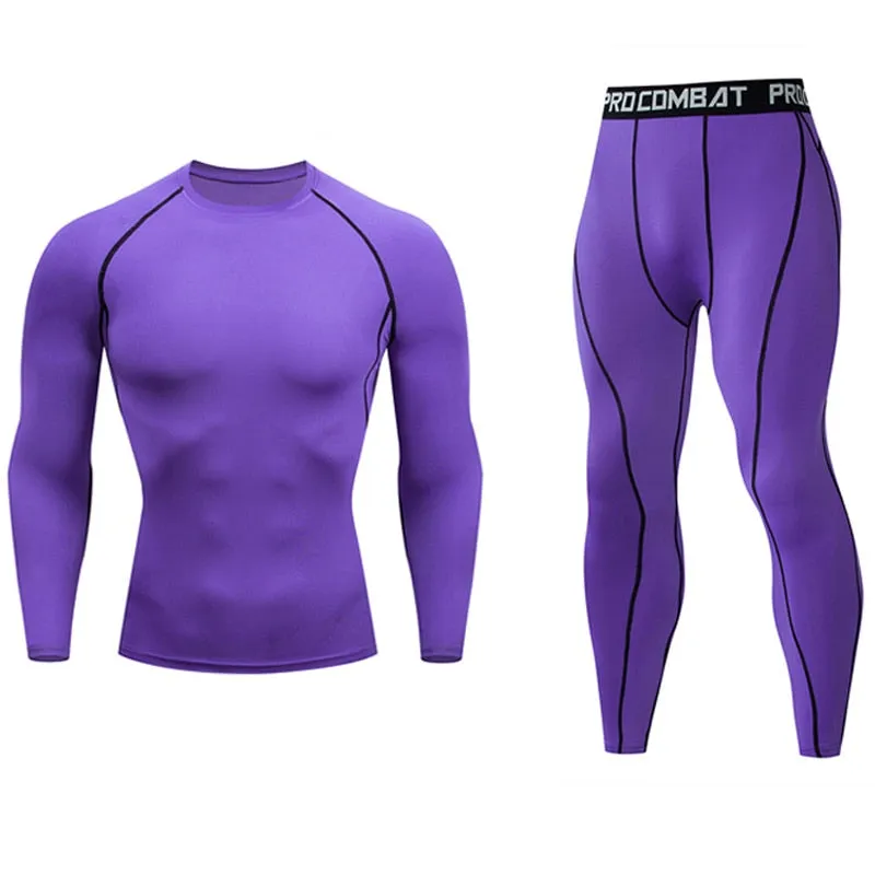 Men Skin Tights Sport Set