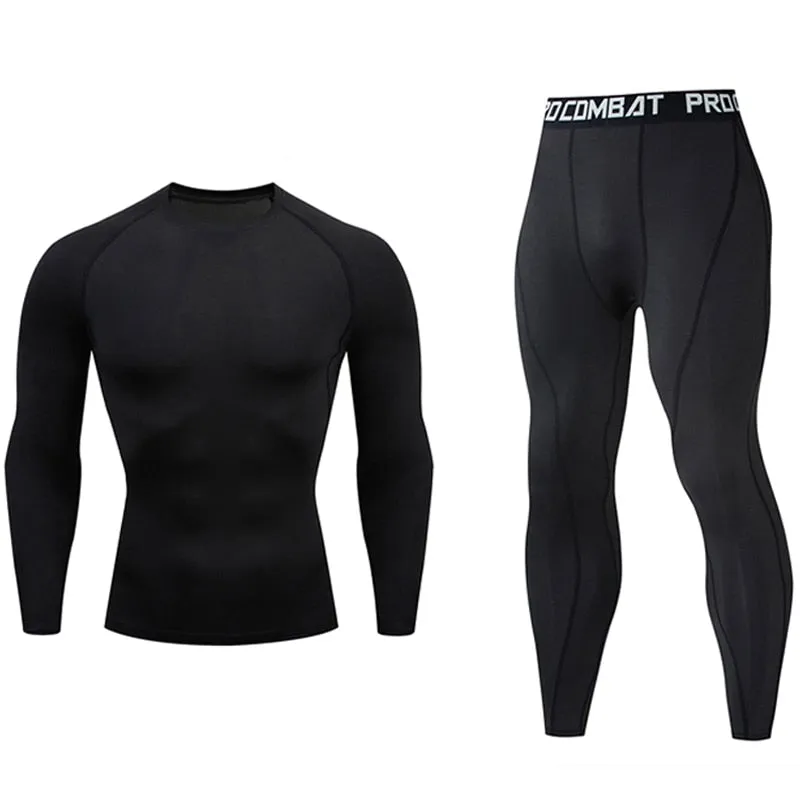 Men Skin Tights Sport Set