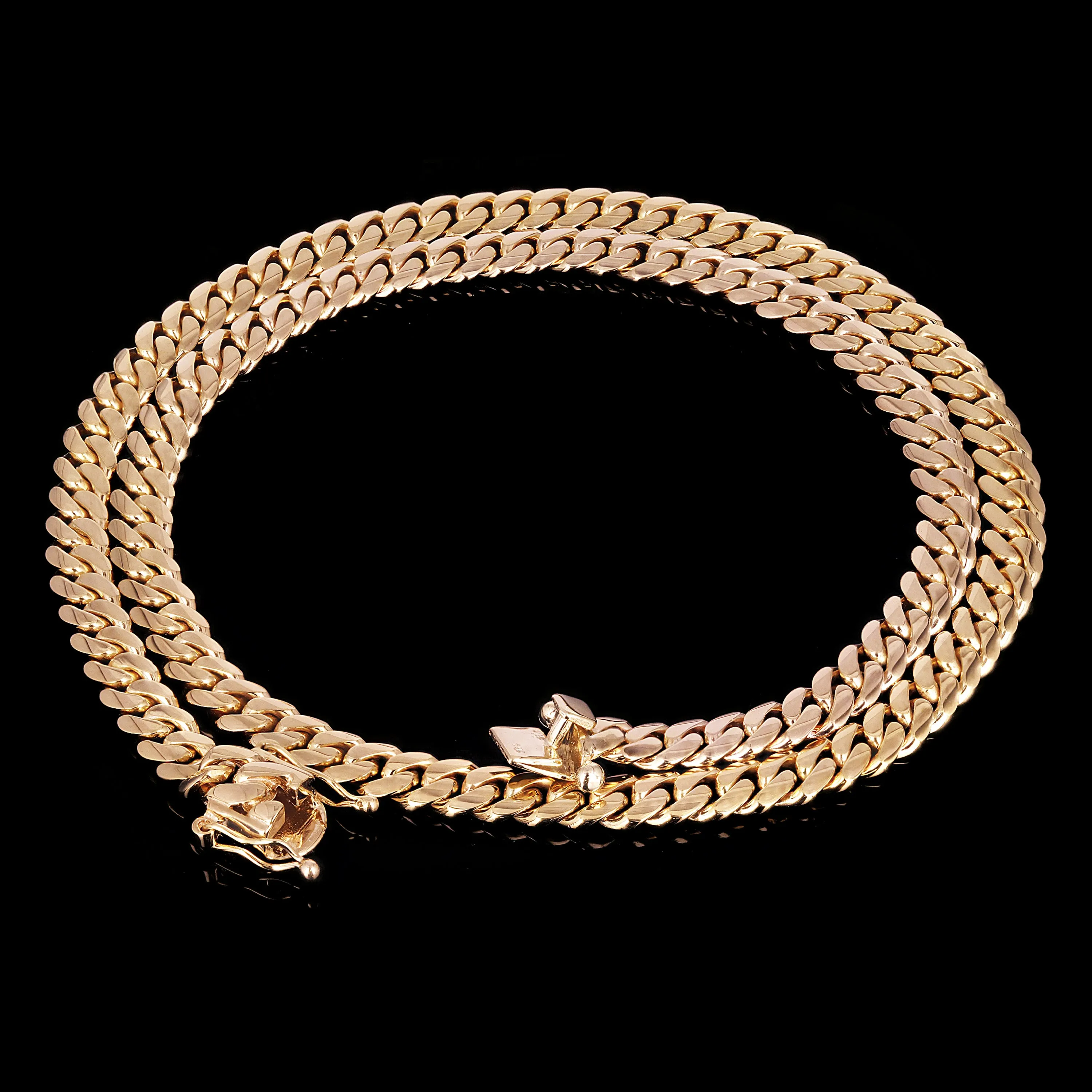 Men's 14k Yellow Gold Heavy Solid Miami Cuban Necklace 22" 8mm 111 grams
