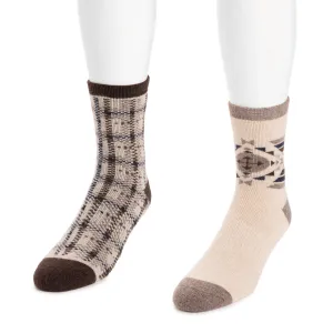 Men's 2 Pair Pack Wool Crew Socks