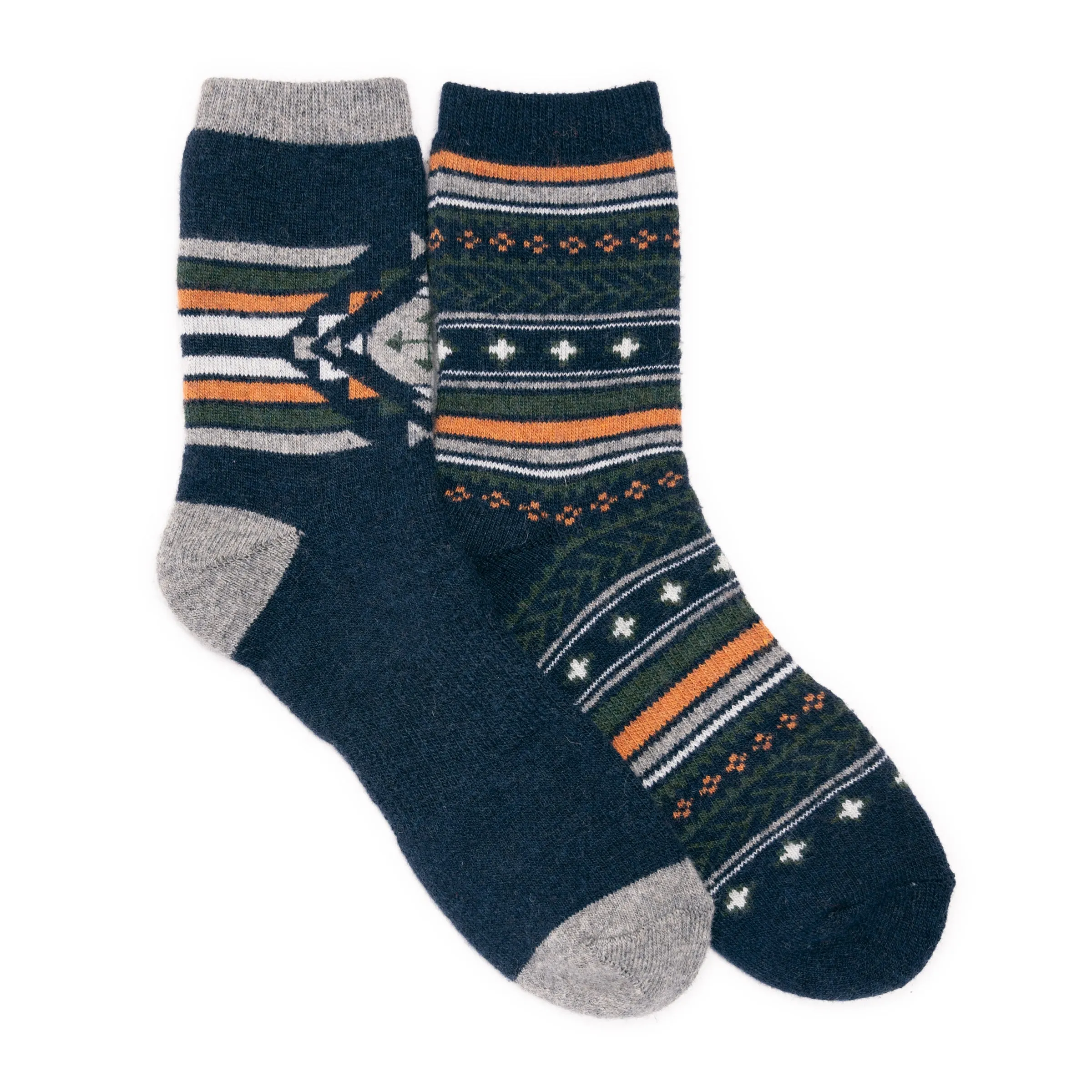 Men's 2 Pair Pack Wool Crew Socks