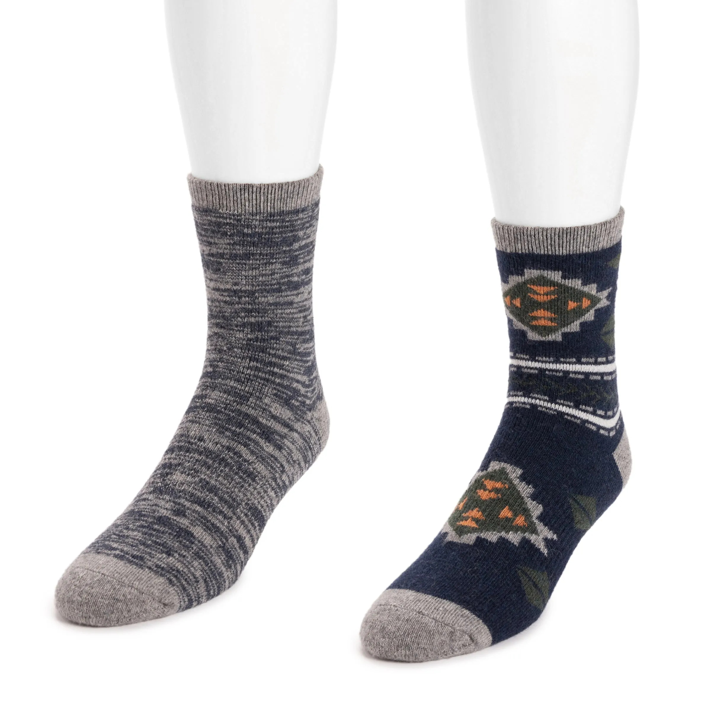 Men's 2 Pair Pack Wool Crew Socks