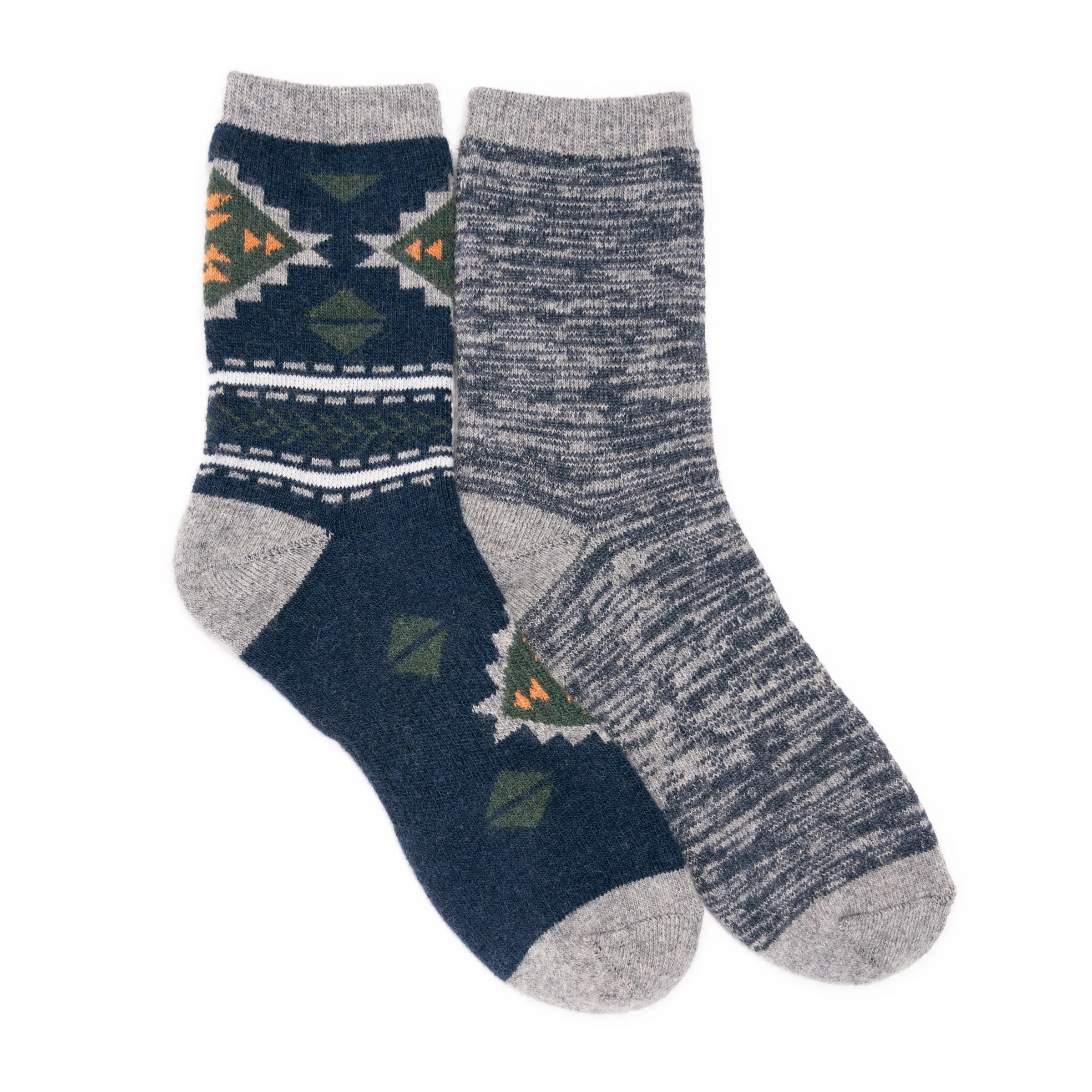 Men's 2 Pair Pack Wool Crew Socks