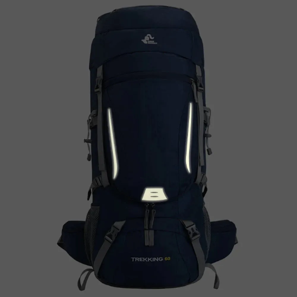 Men's 60L Large Hiking Mountaineering Backpack: Outdoor Sport Rucksack for Camping and Climbing